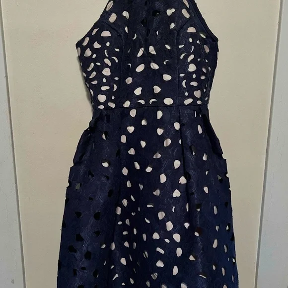 Chi Chi London Navy Blue Cutout Midi Dress - Picture 3 of 7